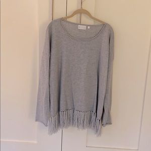 (B) House of Pom Cashmere Merino tunic sweater